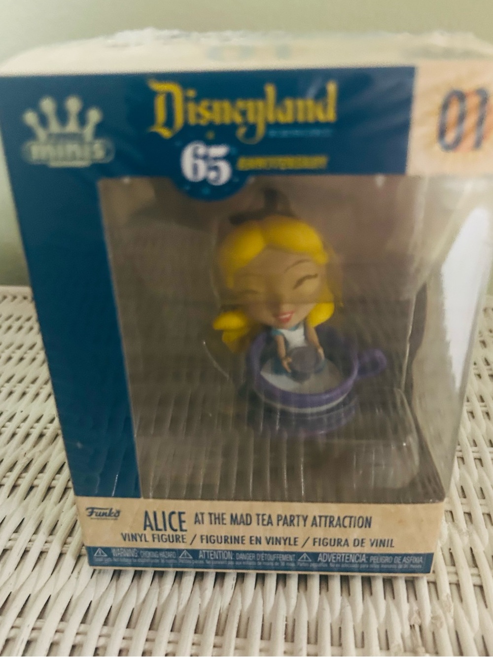 Disneyland 65th Alice in Teacup Funko Vinyl Figure New